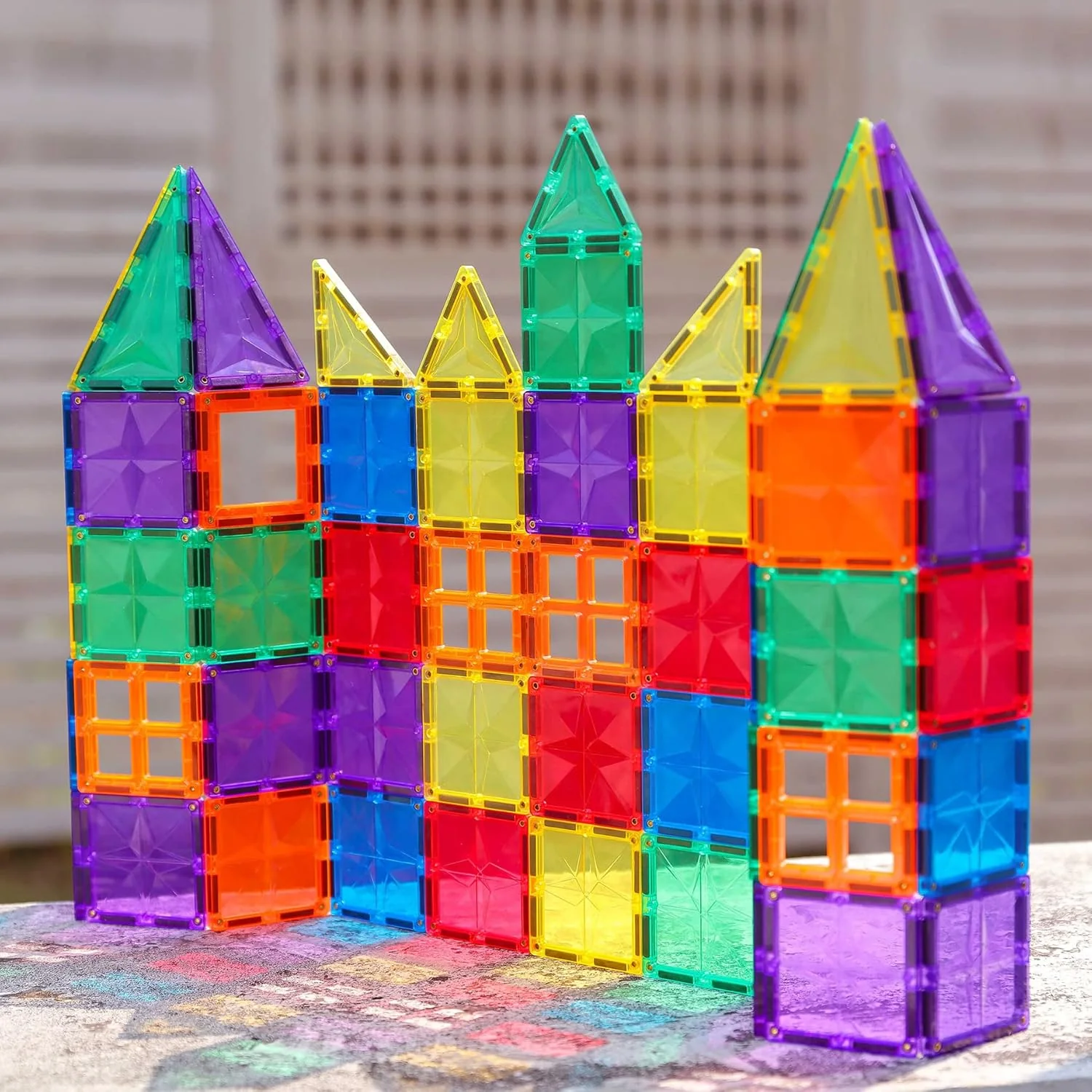 108-Piece Magnetic Building Blocks Set – 3D Educational Construction Toy for Kids - Image 3
