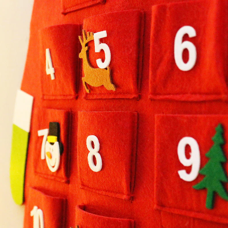DIY Felt Snowman Advent Calendar – Hanging Countdown to Christmas for Kids - Image 5