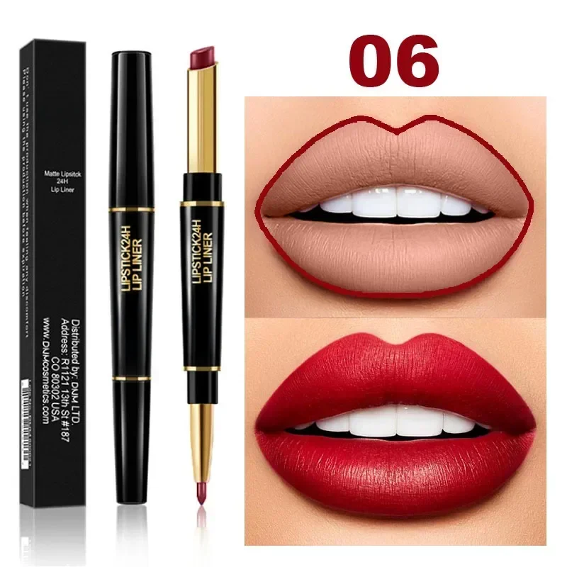 2-in-1 Waterproof Lipstick + Lip Liner - Image 11