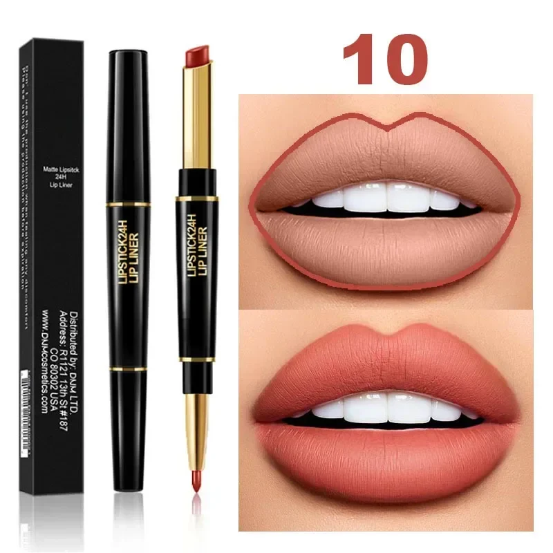2-in-1 Waterproof Lipstick + Lip Liner - Image 15