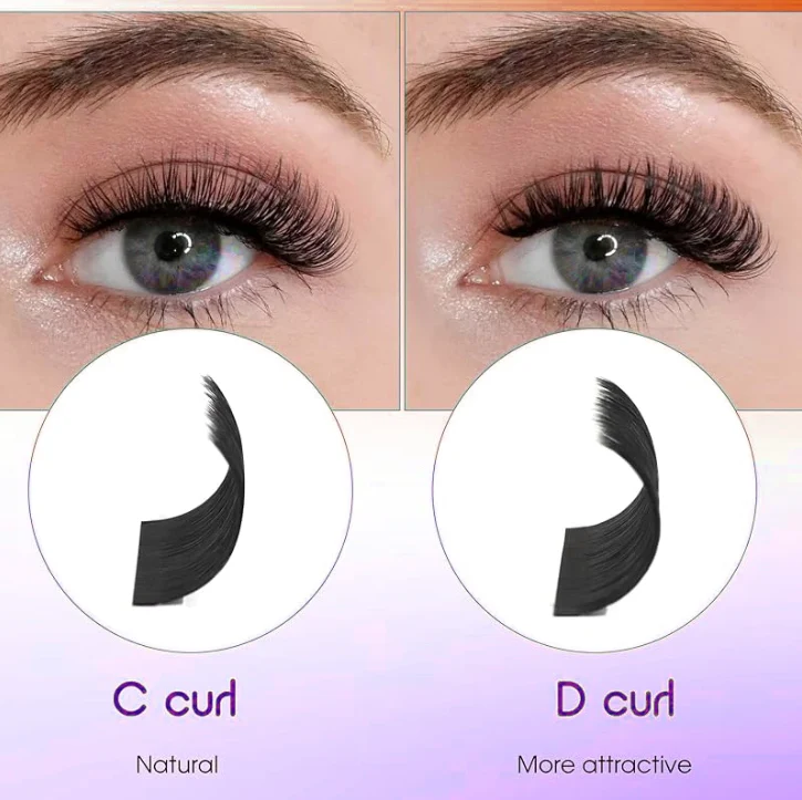 3D Faux Mink Cluster Lashes – D/C Curl Mixed Set (9–15mm) - Image 5