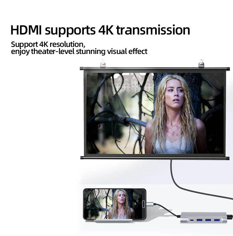 5-in-1 Ultra-Slim USB 3.0 Hub with SD/TF Card Reader - Image 2