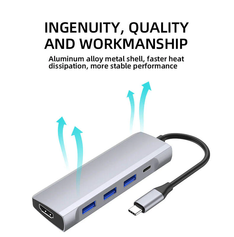 5-in-1 Ultra-Slim USB 3.0 Hub with SD/TF Card Reader - Image 6
