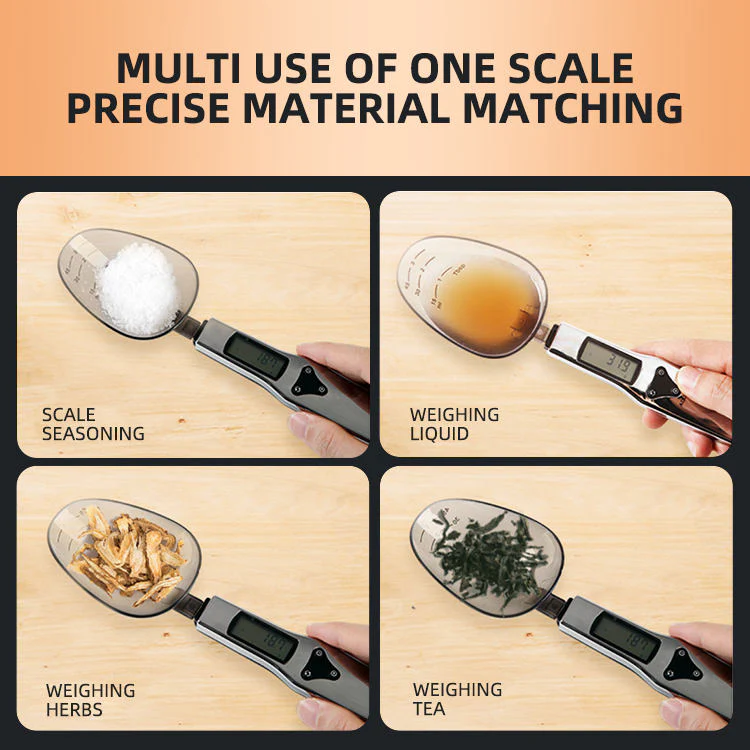 500g/0.1g Digital Spoon Scale with Detachable Tray - Image 2