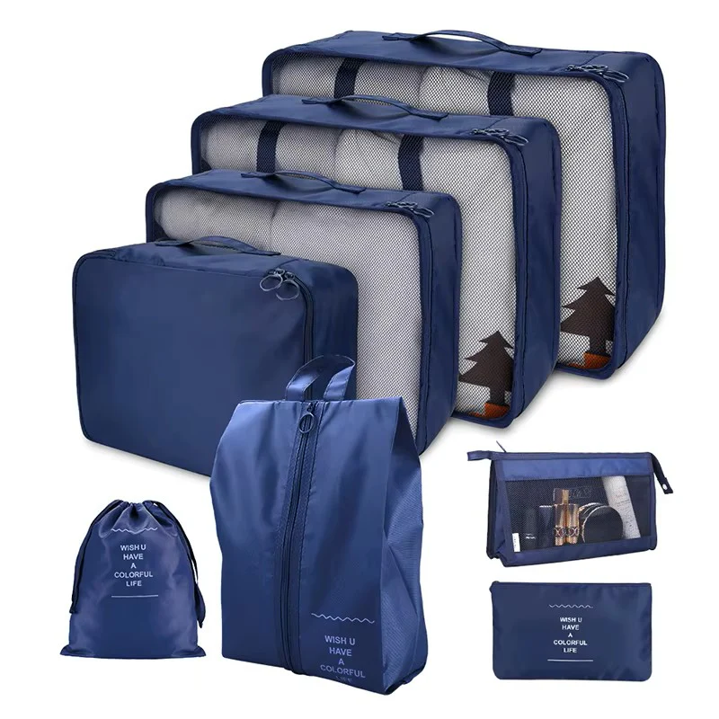 8-Piece Fashion Travel Storage & Packing Cubes Set – Portable Luggage Organizers with Zippers - Image 4