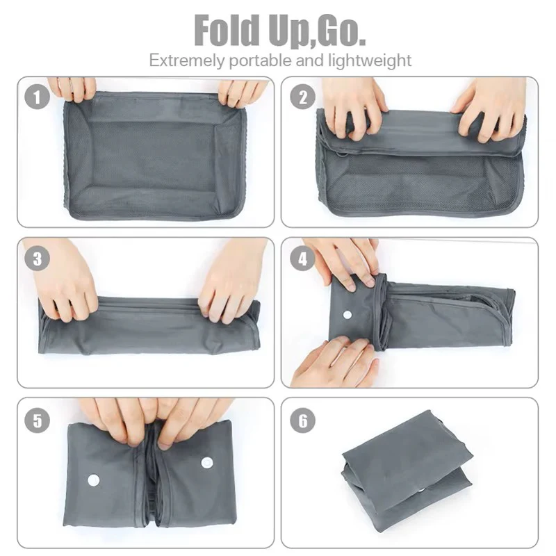 8-Piece Fashion Travel Storage & Packing Cubes Set – Portable Luggage Organizers with Zippers - Image 8