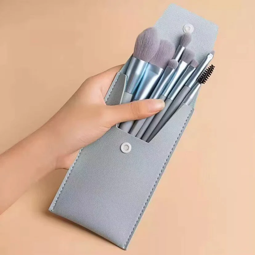 8PCS Makeup Brushes Set – Super Soft Synthetic Brushes with Plastic Handles for Eyeshadow, Blush & Face - Image 6