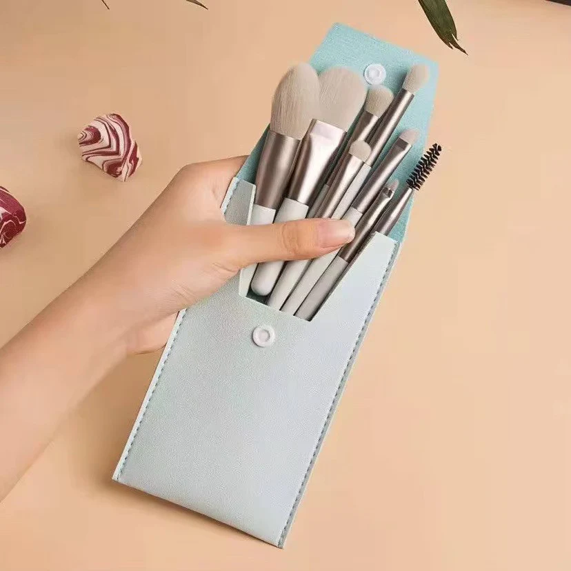 8PCS Makeup Brushes Set – Super Soft Synthetic Brushes with Plastic Handles for Eyeshadow, Blush & Face - Image 7