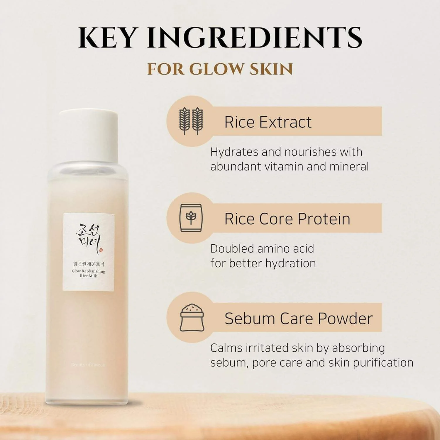 BoJ Glow Replenishing Rice Milk Toner Essence – Korean Skincare Hydrating Serum for Radiant Skin, Made in Korea - Image 3