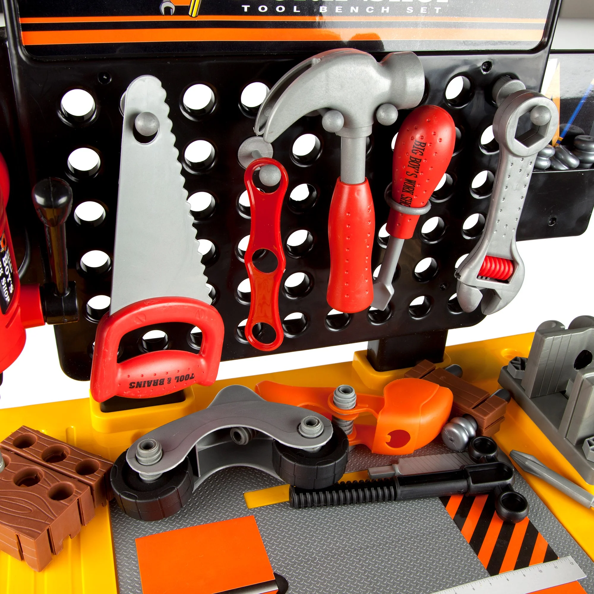 Big Boys Tool & Workbench Playset – 54 Piece Kids Construction Kit - Image 7