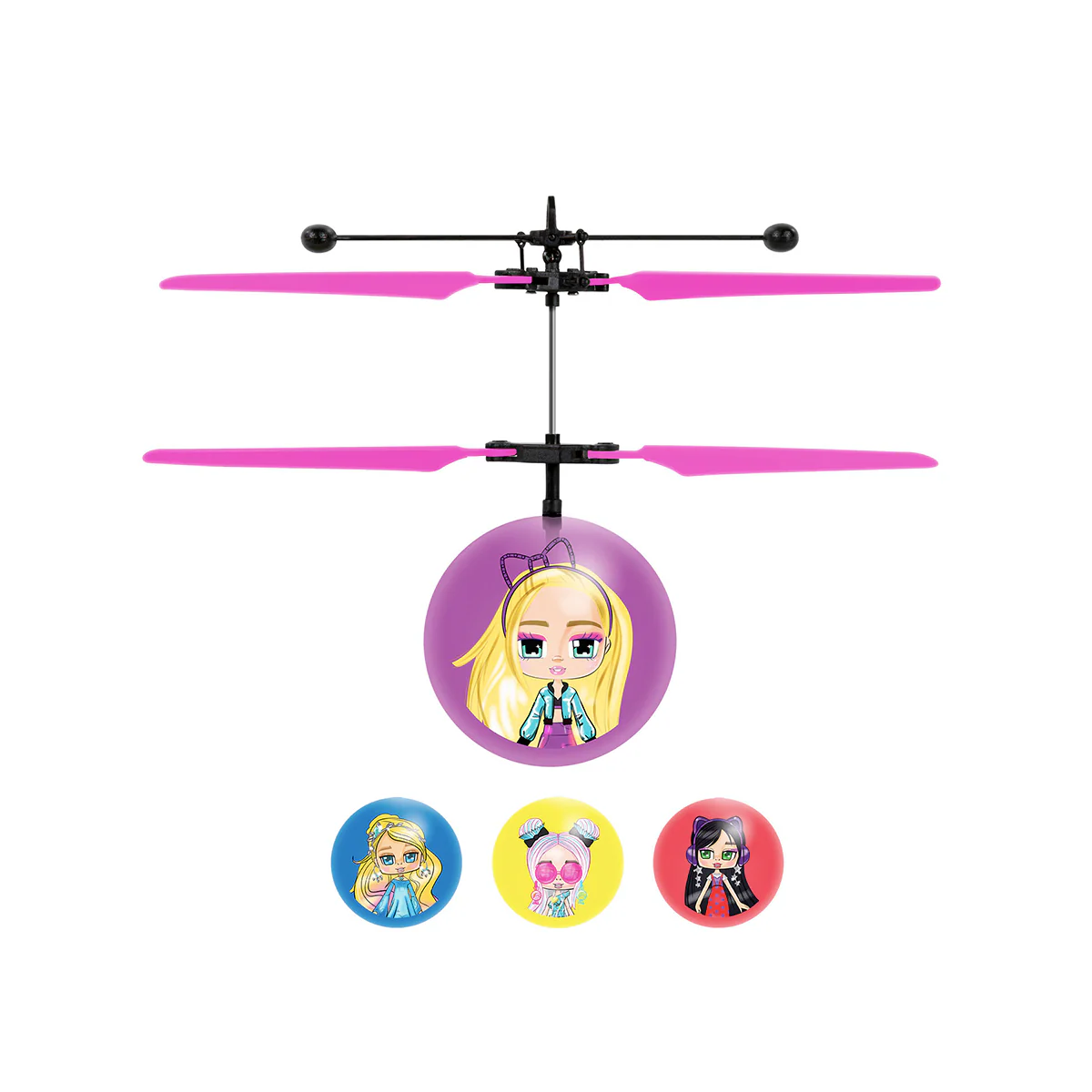 Boxy Girl Mystery Box Flying Figure IR UFO Ball Helicopter - Image 5