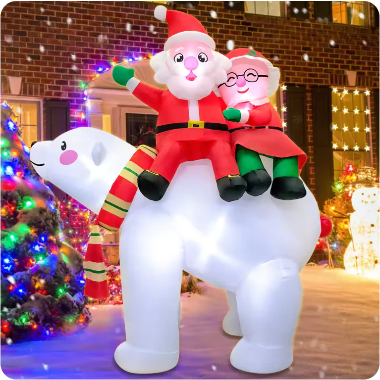 Christmas Inflatable Outdoor Decorations – LED Light-Up Centerpieces - Image 3