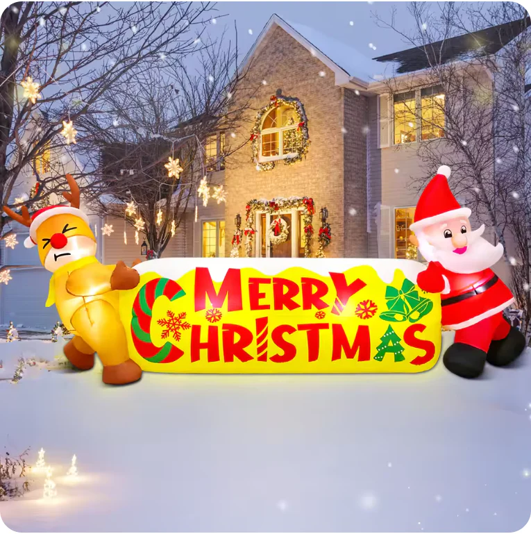 Christmas Inflatable Outdoor Decorations – LED Light-Up Centerpieces - Image 8