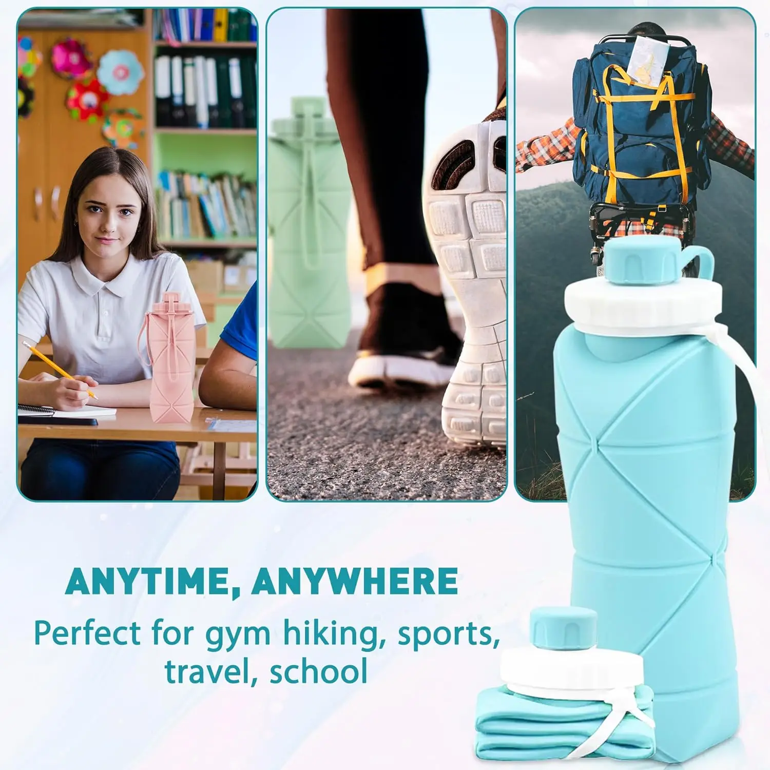 Collapsible Sports Water Bottle - Image 5