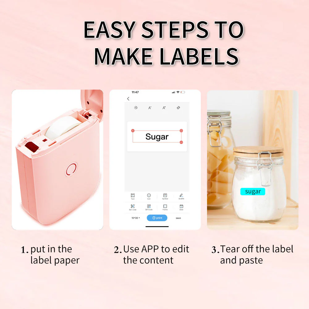 D11 Handheld Portable Bluetooth Label Printer – Mini Wireless Sticker Maker - Image 5