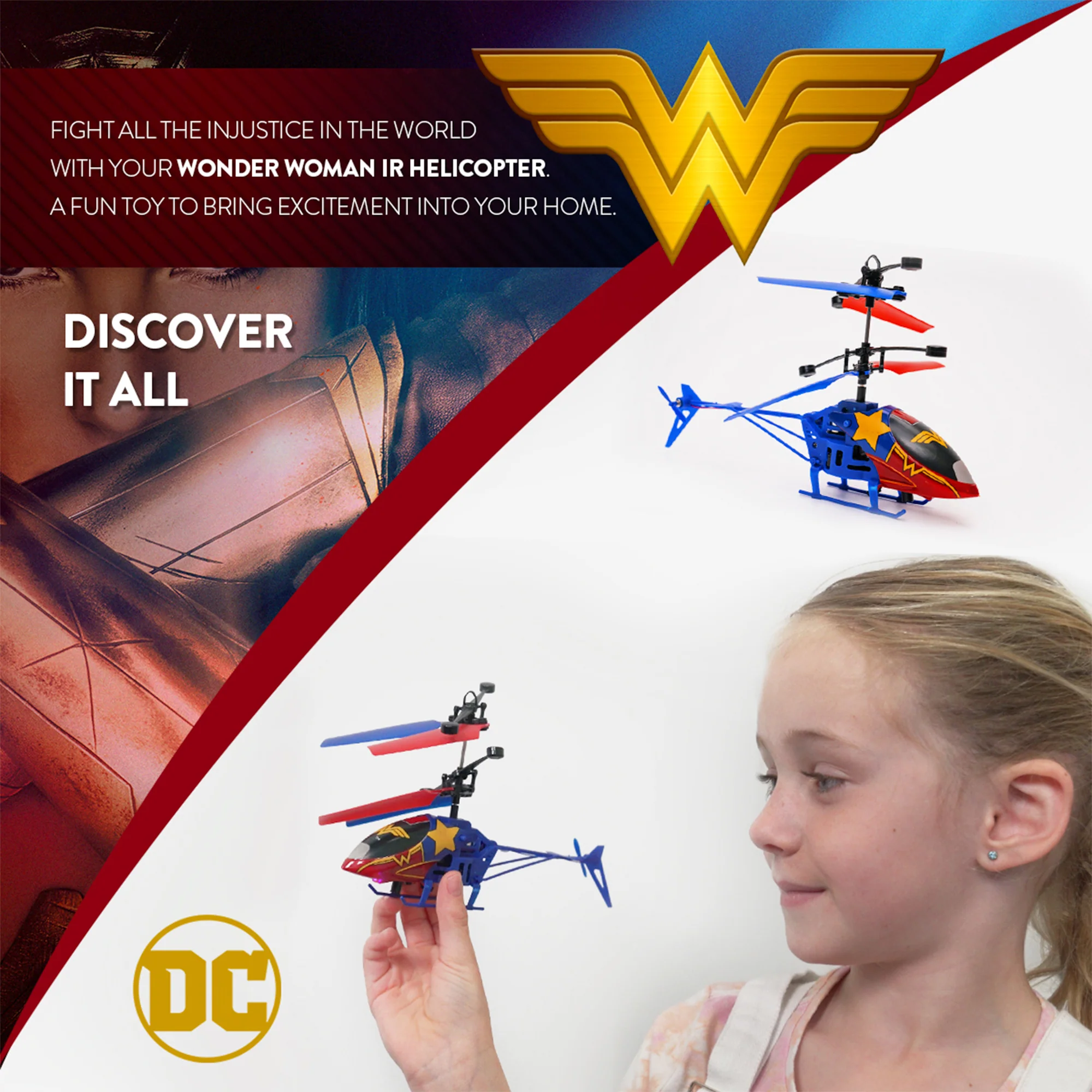 DC Superheroes 2CH IR RC Helicopter Series – Batman, Superman & Wonder Woman - Image 5