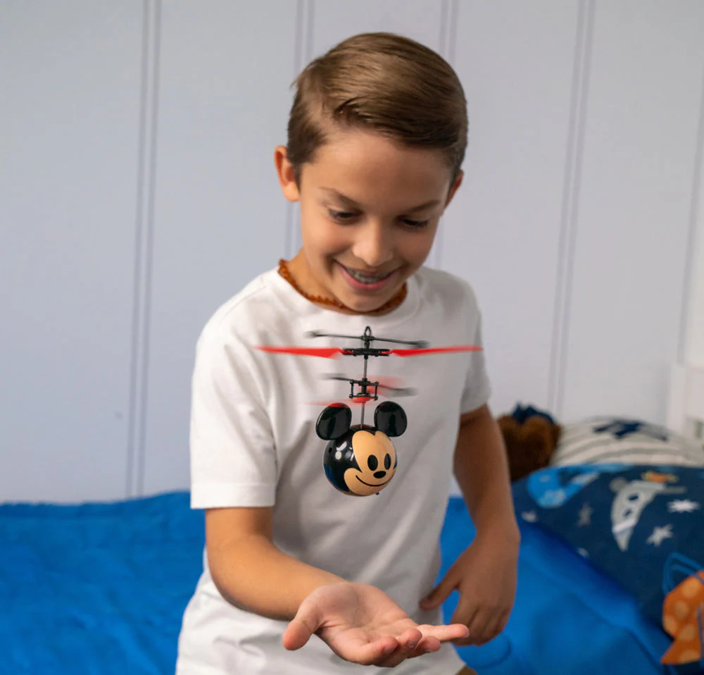 Disney Emoji Mickey Mouse IR UFO Ball Helicopter - Image 4