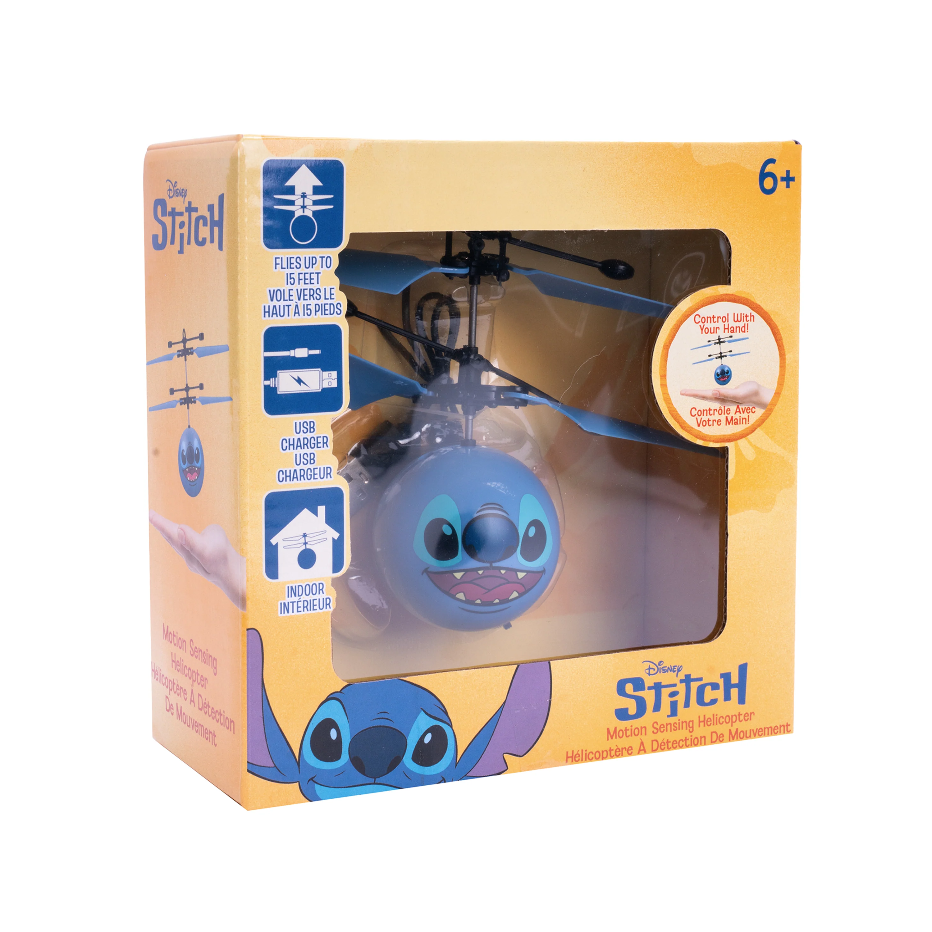 Disney Stitch Motion Sensing IR UFO Ball Helicopter - Image 2