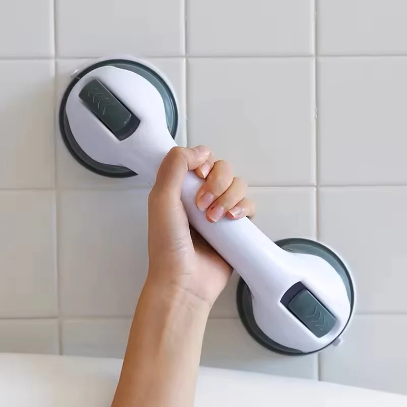 Dual-Locking Suction Cup Balance Assist Grab Bar – Wall & Door Support Handle for Bathroom & Shower - Image 3