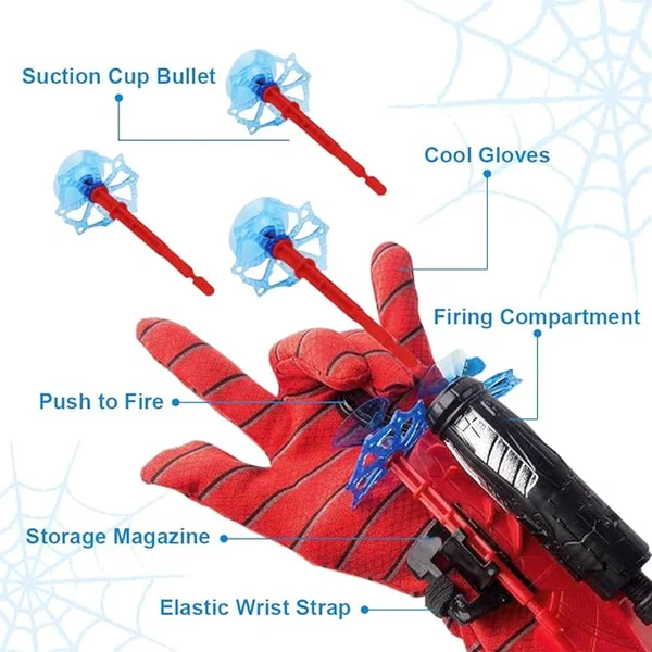 LED Flying Web-Shooter Toy for Kids – Interactive Wall Launcher - Image 10