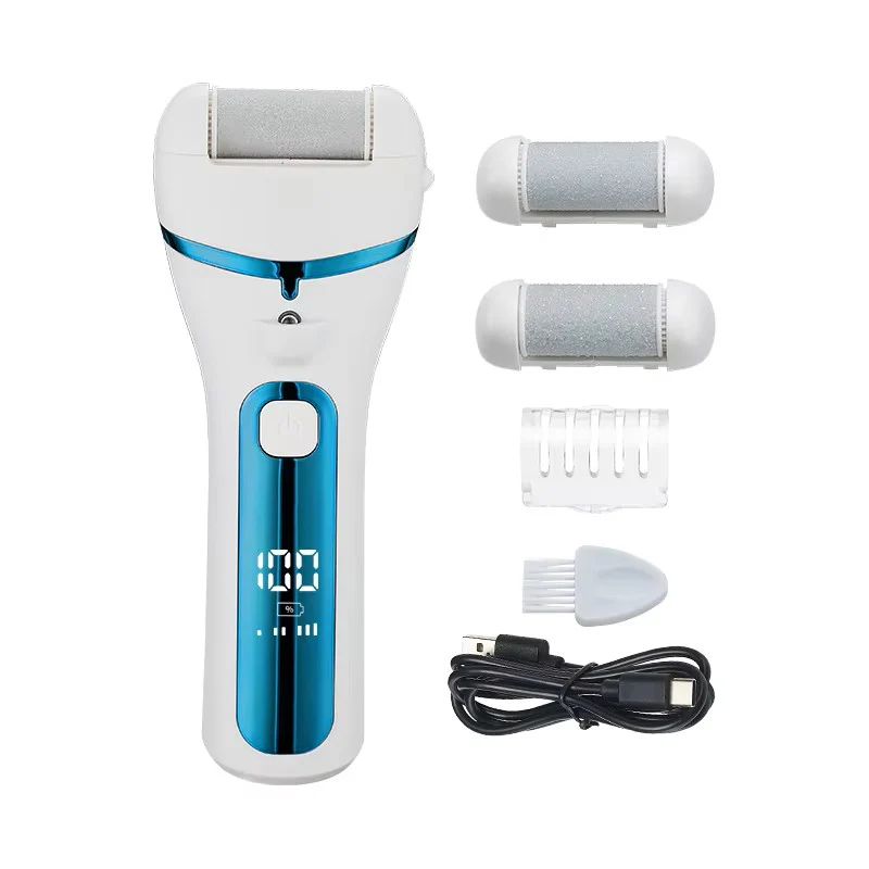 Electric Foot Callus Remover – USB Rechargeable Pedicure Grinder with 3 Grinding Heads & Strong Motor - Image 3