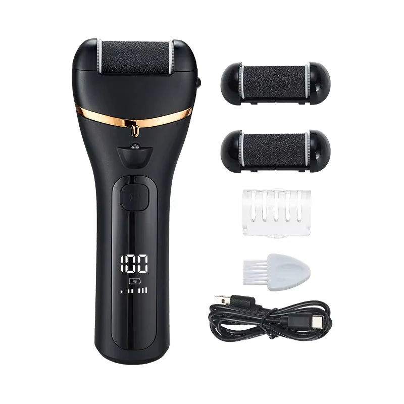 Electric Foot Callus Remover – USB Rechargeable Pedicure Grinder with 3 Grinding Heads & Strong Motor - Image 5