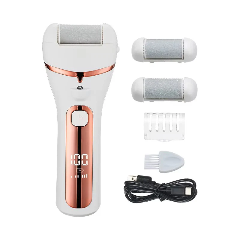 Electric Foot Callus Remover – USB Rechargeable Pedicure Grinder with 3 Grinding Heads & Strong Motor - Image 6