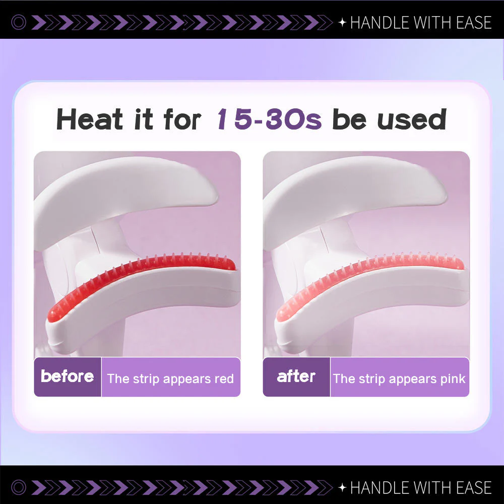 Electric Heated Eyelash Curler with Temperature Control - Image 3