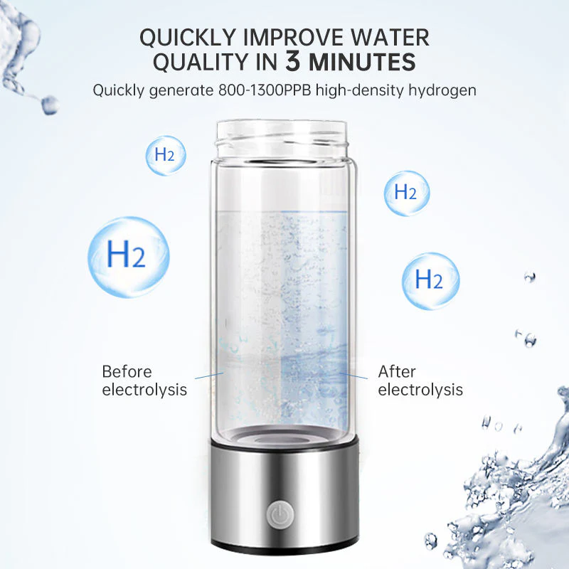 Electric Hydrogen Water Generator Bottle – Portable Ionized Water Maker - Image 3