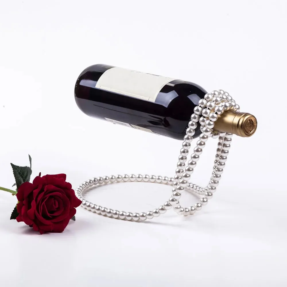 Floating Pearl Necklace Wine Rack - Image 4