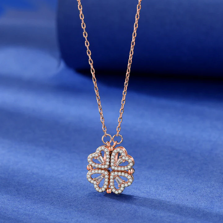 Four-Heart Clover Necklace - Image 10