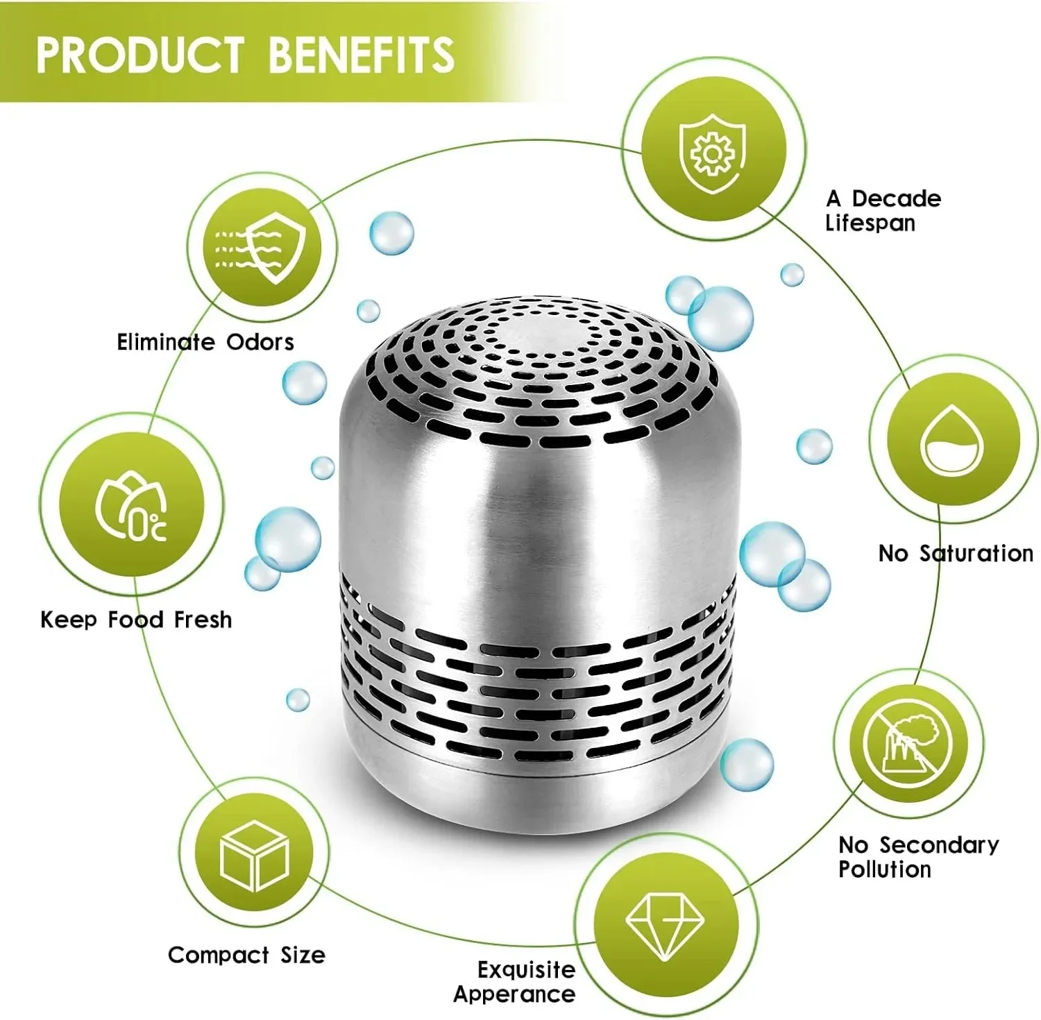 Fridge Deodorizer – Long-Lasting Refrigerator Odor Remover & Air Purifier Freshener - Image 2