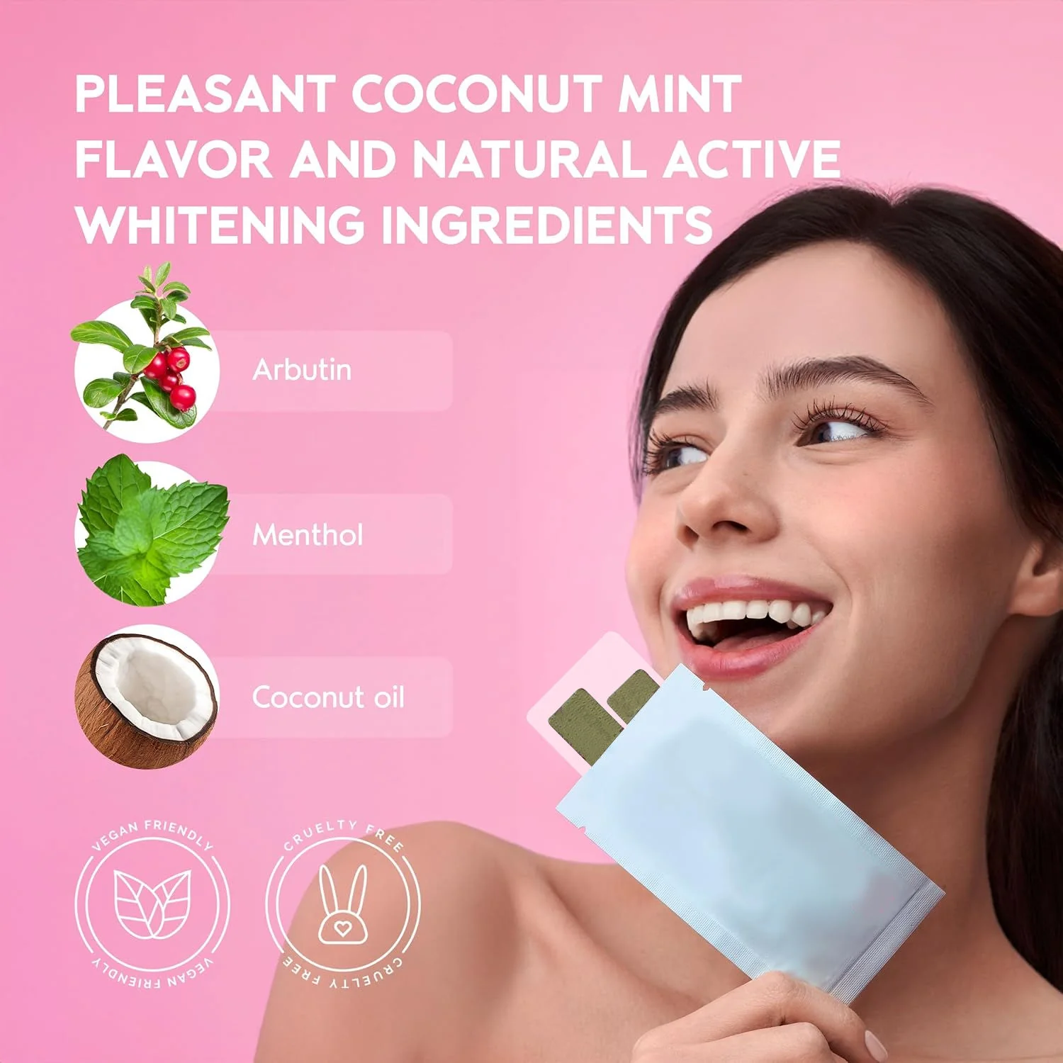 Green Fresh Teeth Whitening Strips For Daily Use - Image 3