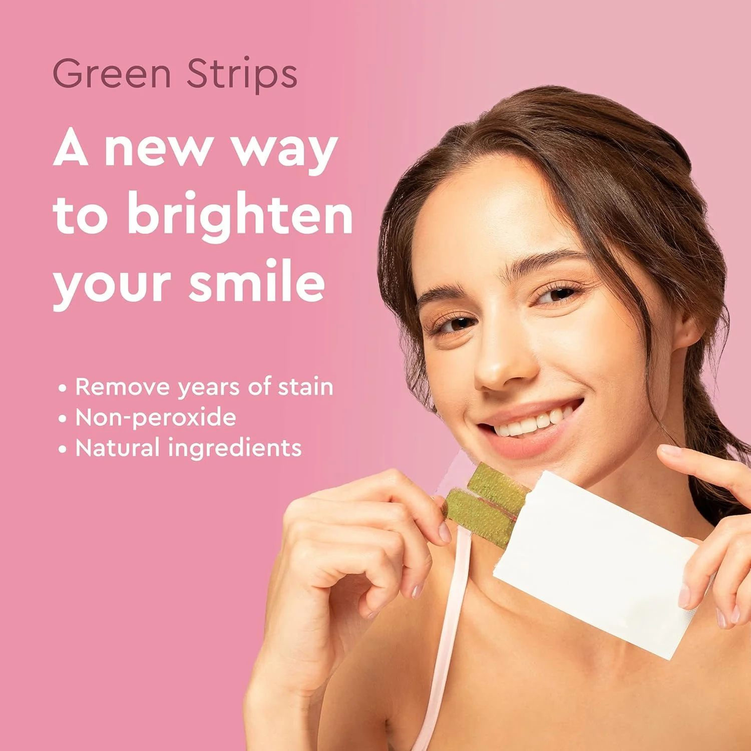 Green Fresh Teeth Whitening Strips For Daily Use - Image 4