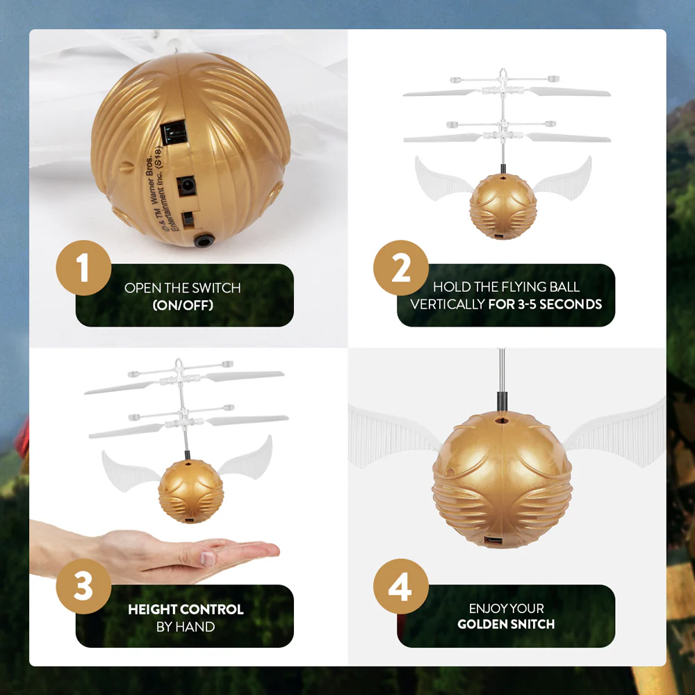 Harry Potter Golden Snitch IR UFO Ball Helicopter - Image 5