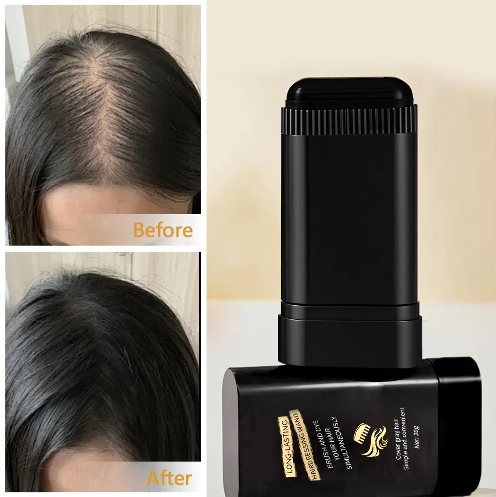 Instant Gray Root Touch-Up Hair Dye Stick – Temporary Hair Color Pen - Image 2