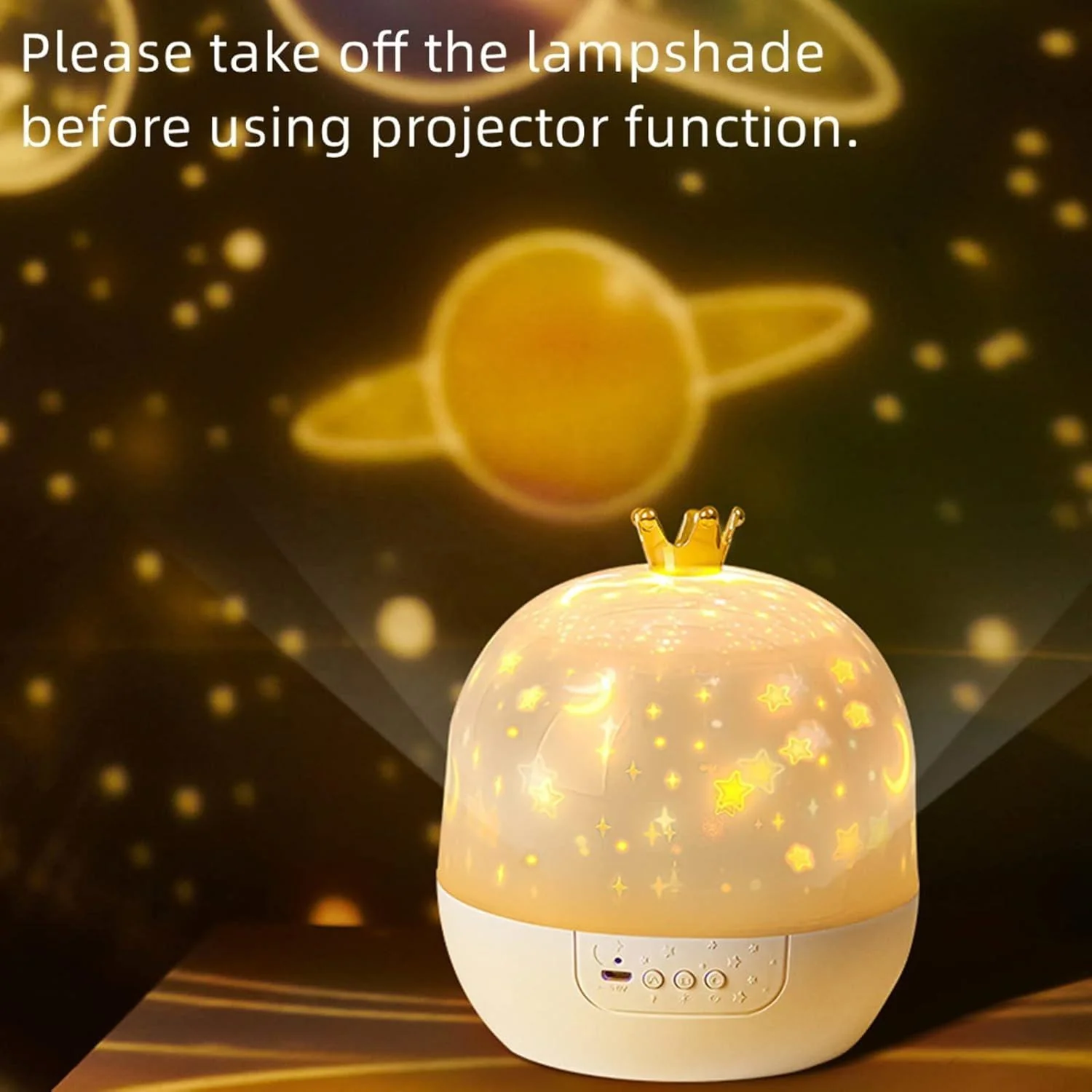 Kids Themed Rotating Night Light Projector 15-Film 360° Starry Sky Lamp - Image 5