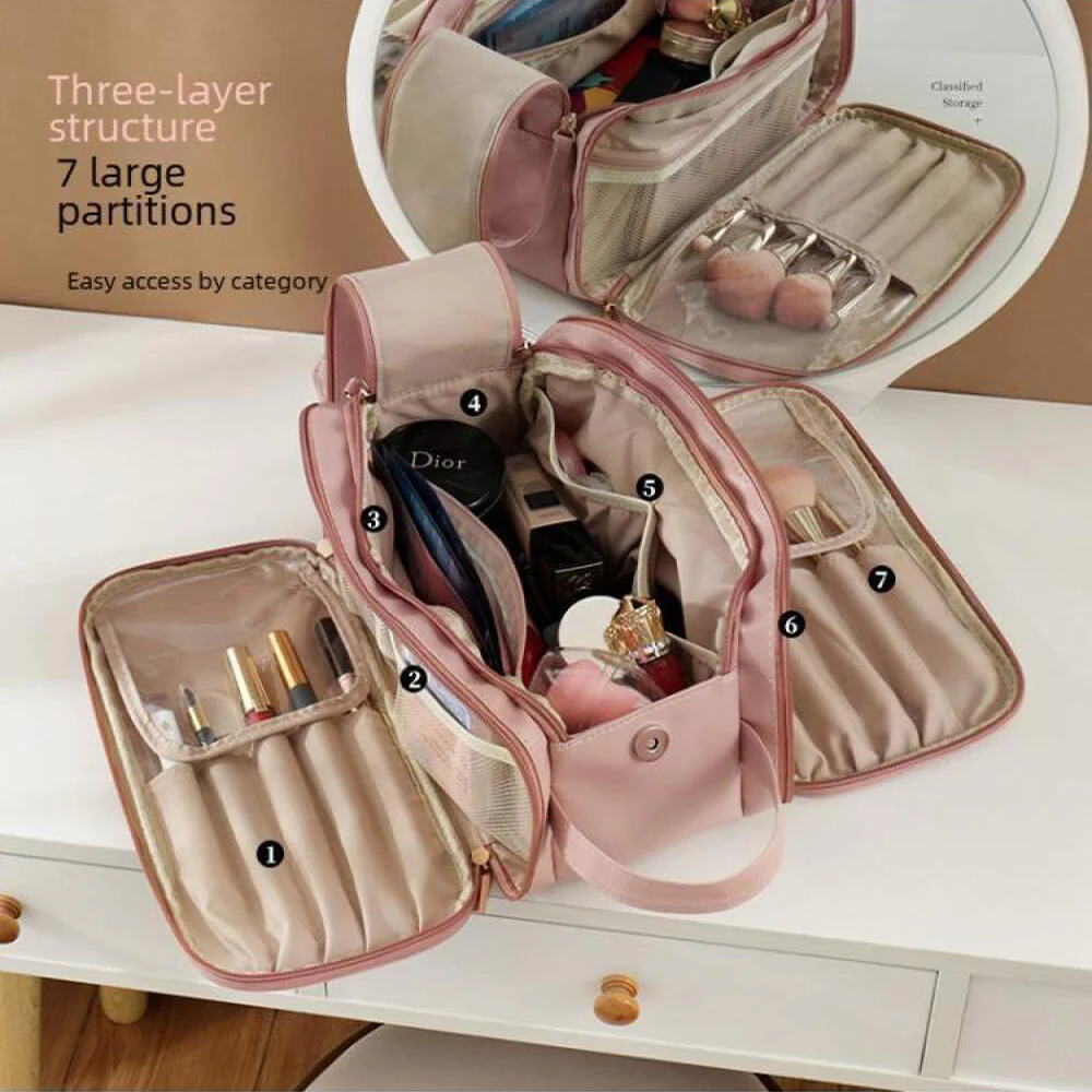 Large-Capacity Travel Cosmetic Bag - Image 2