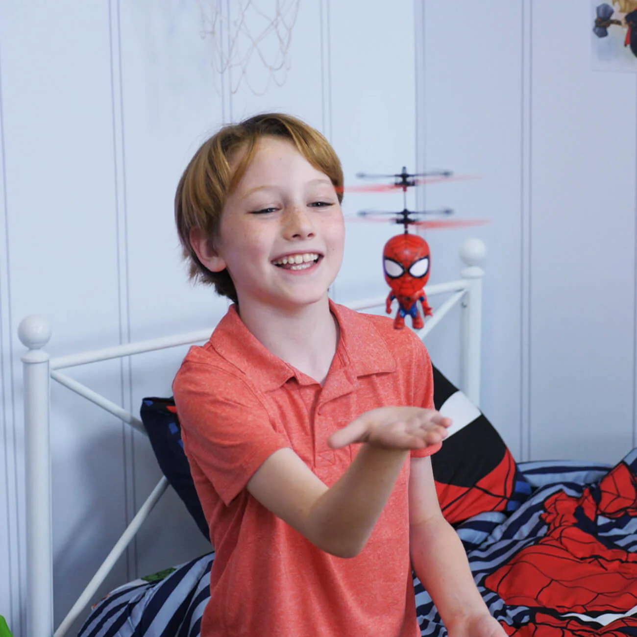 LED Flying Hero Figure UFO Toy – Light-Up Hover Toy for Kids - Image 6