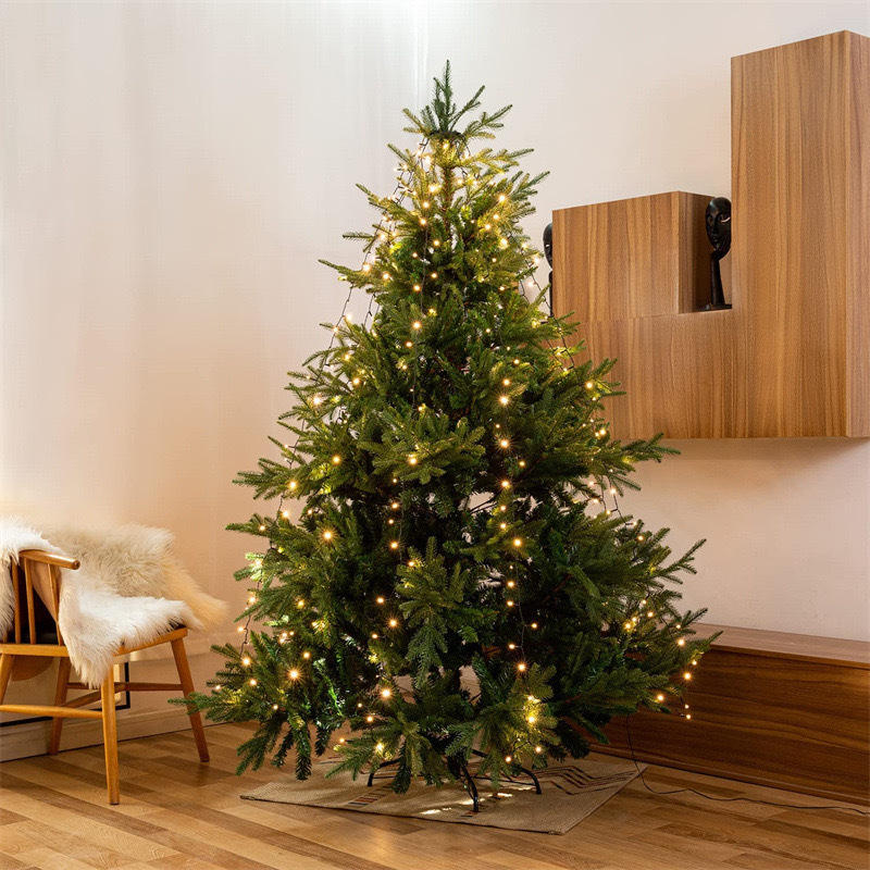 LED Ring Waterfall Christmas Tree Top Light – Easy Drape-On Star String Light with USB Power - Image 3
