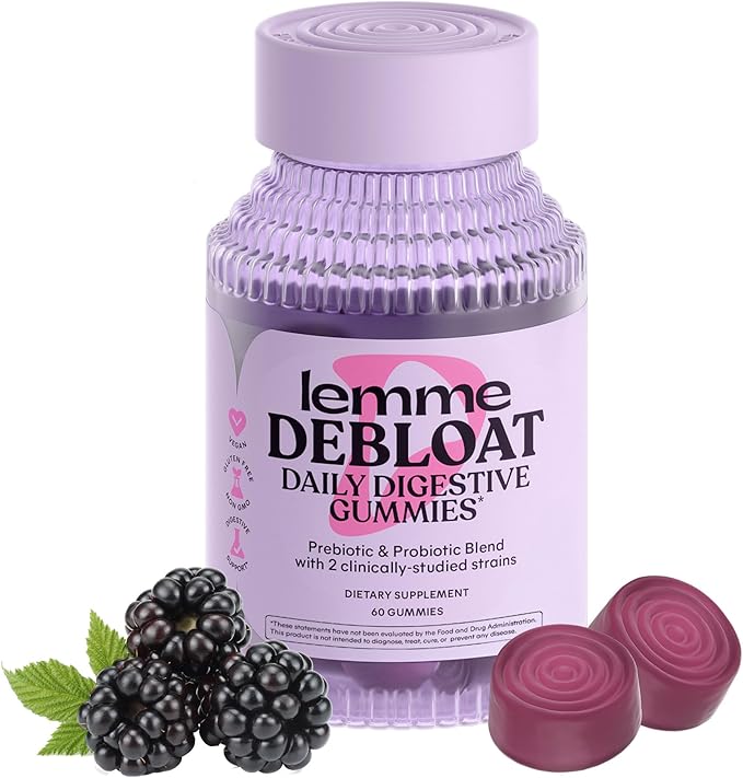 Lemme Debloat Daily Digestive Gummies ā Blackberry