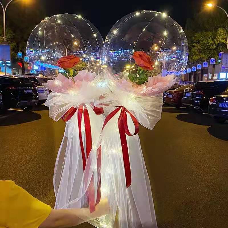 Luminous Rose Balloon - Image 2