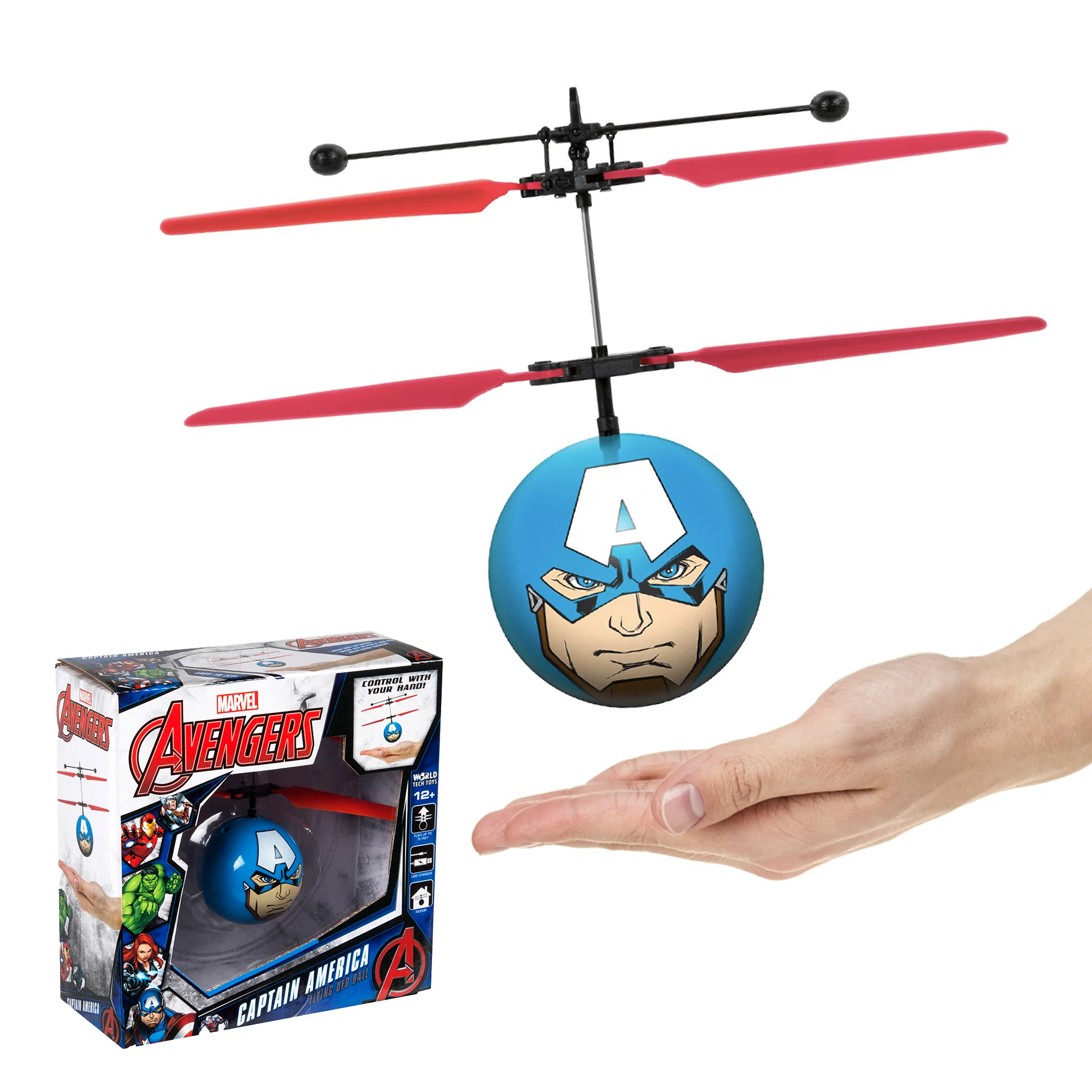 Marvel Avengers Captain America IR UFO Ball Helicopter - Image 2