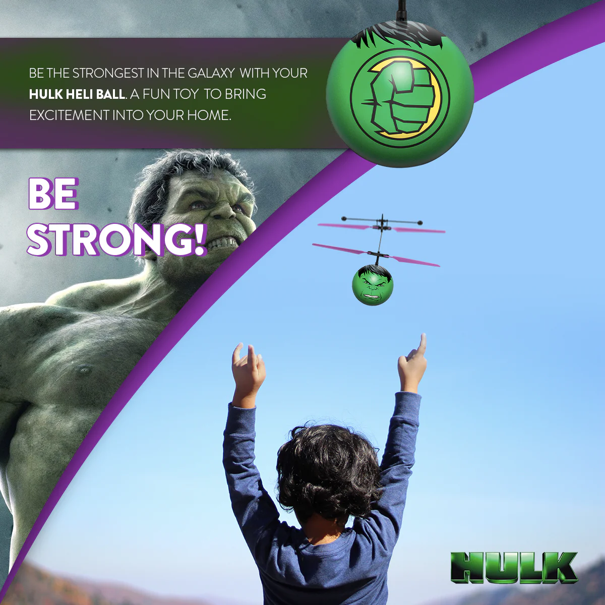 Marvel Avengers Hulk IR UFO Ball Helicopter - Image 5