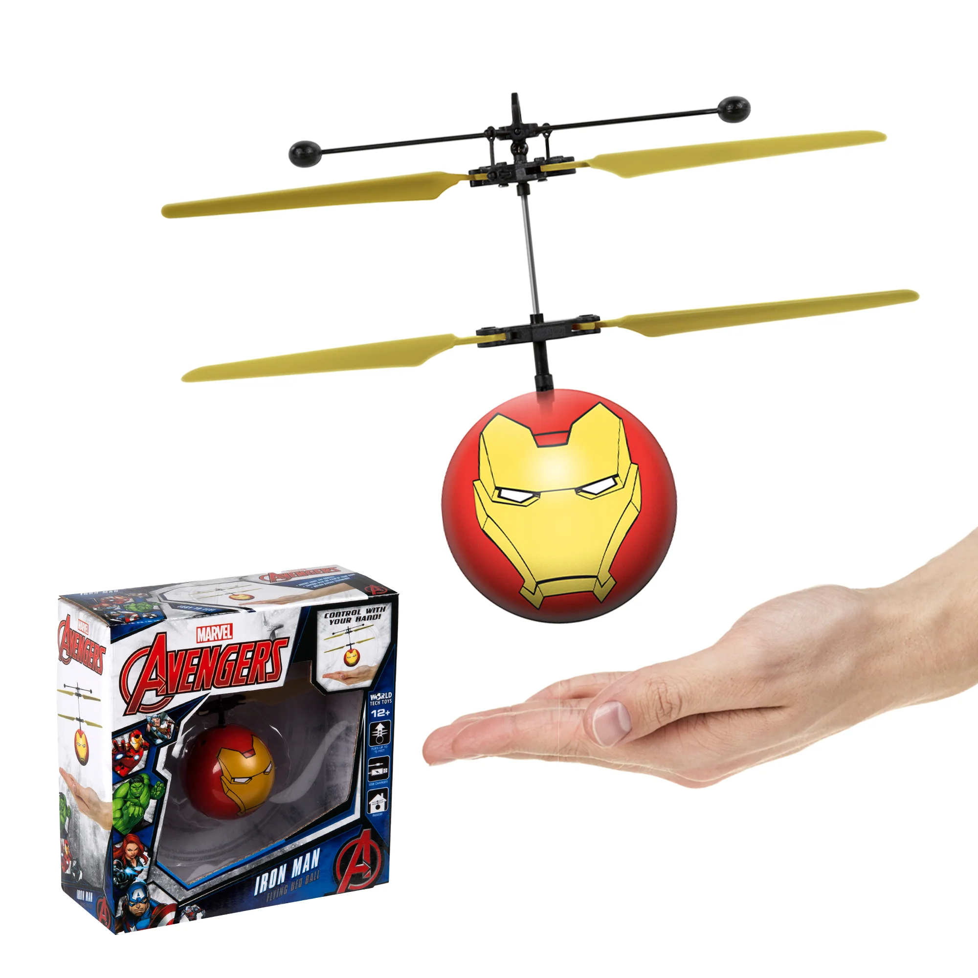 Marvel Avengers Iron Man IR UFO Ball Helicopter - Image 2
