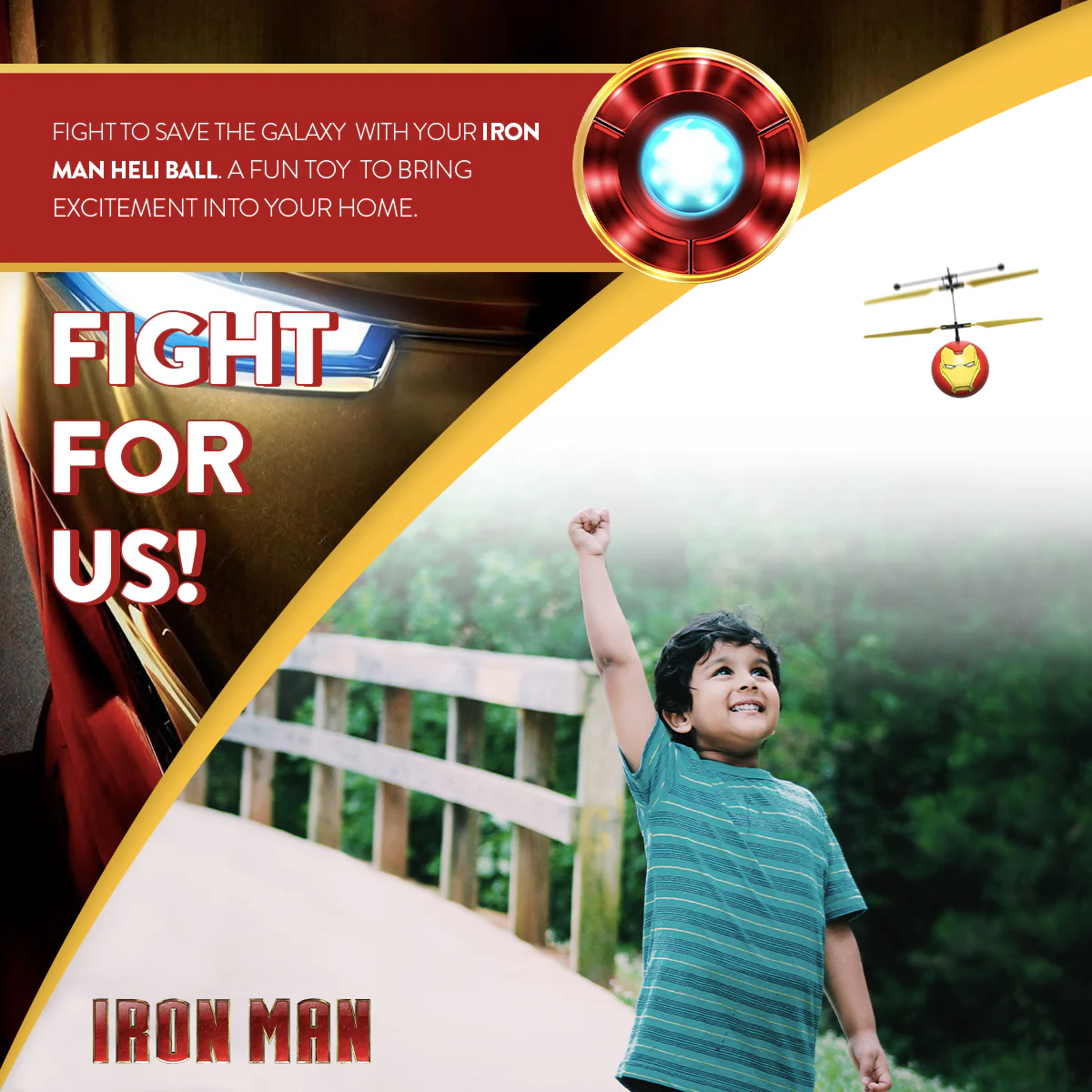 Marvel Avengers Iron Man IR UFO Ball Helicopter - Image 6