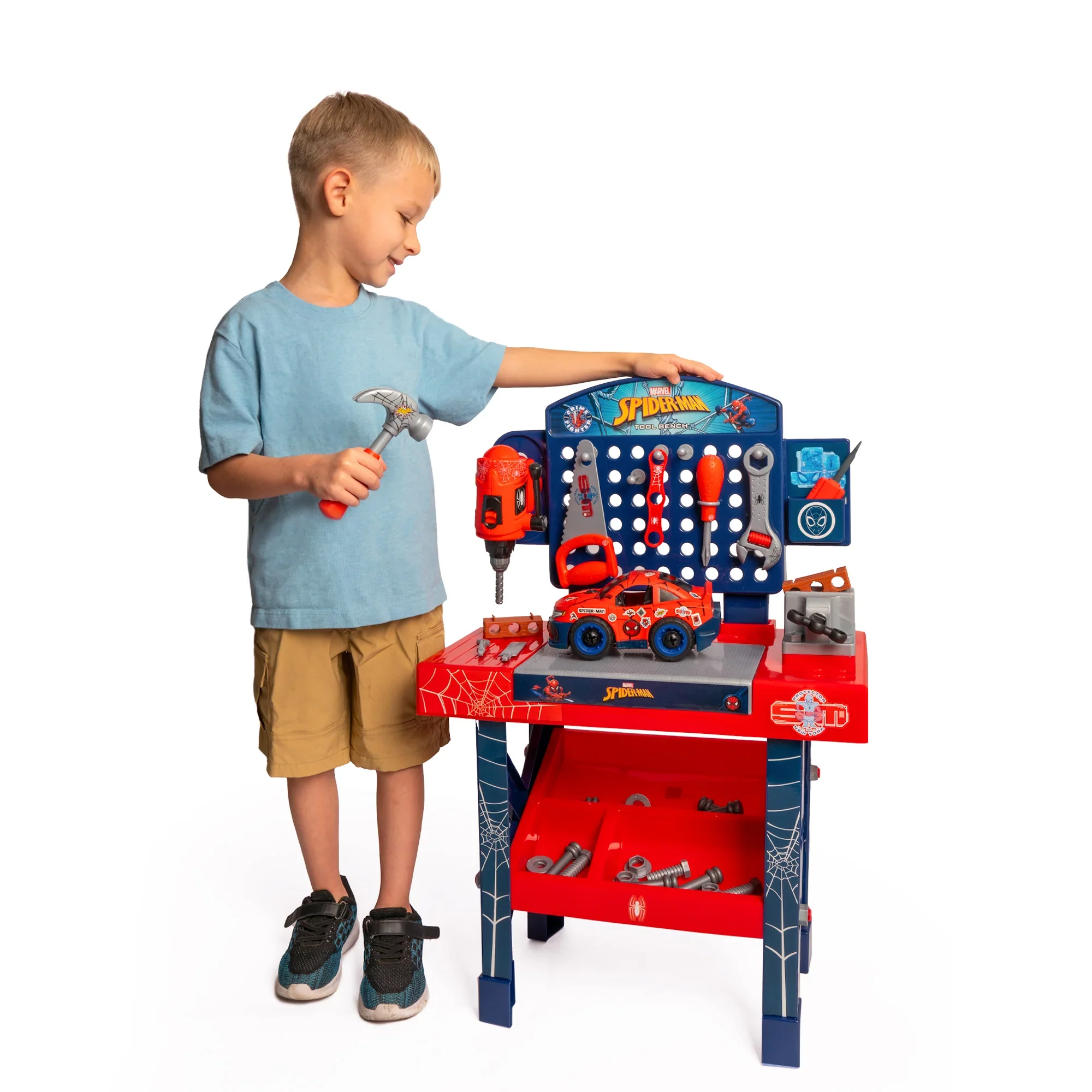 [Marvel] Spider-Man Tool Bench Playset with Take-Apart Car - Image 2