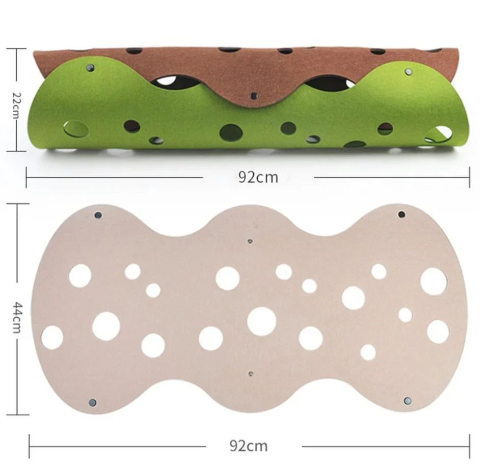 Modular Felt Cat Tunnel & Bed – DIY 99-Shape Collapsible Play Tunnel for Cats - Image 5