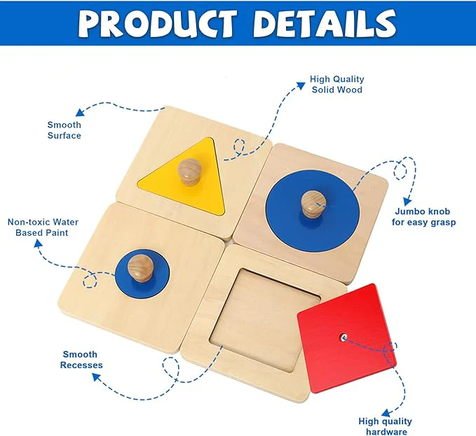 Montessori Baby Toys – Colorful Shape Puzzles - Image 3