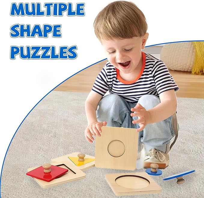 Montessori Baby Toys – Colorful Shape Puzzles - Image 4